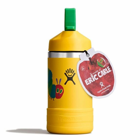 kids-12-oz-bottle-world-of-eric-carletm-q1 le26-w12-1000-kids-12-oz-wide-straw-cap-and-boot-yellow-caterpillar-straight-lid-open-withtag.jpg